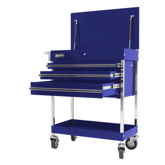 Homak  34" Professional 3 Drawer Service Cart - BK05500200