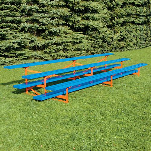 3 Row 27' Outdoor Standard Aluminum Bleacher - BL3A27