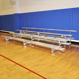 Bleacher 4 Row 27" Tip & Roll Portable Aluminum Bleacher -  BL4A27