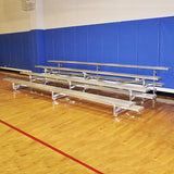 4 Row 21' Tip & Roll Portable Aluminum Bleacher - BL421TR