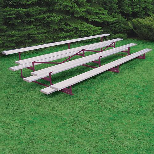 4 Row 21' All Aluminum Standard Bleacher - G4S-JAY-BLCH-4AL