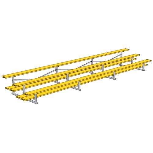 3 Row 21' All Aluminum Preferred Bleacher - BL321SD