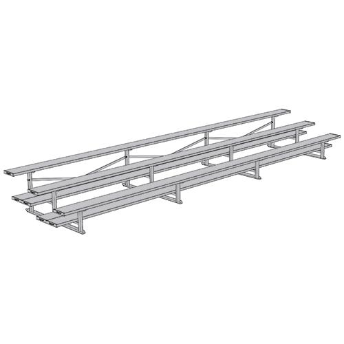 3 Row 21' All Aluminum Preferred Bleacher - BL321SD