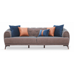 Enza Home US Navona 2,5 Seater Sofa - 2021 - K2 - 11202 Navy Blue Orange - AR:121 - 1431739