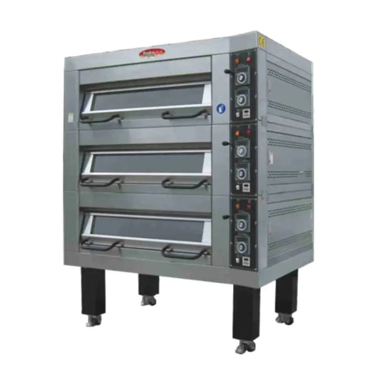 BakeMax  55" Four Deck Electric Oven, Accommodates (8) 18" X 26" Pans, 220/60/3 - BMDDD04