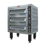 BakeMax  55" Four Deck Electric Oven, Accommodates (8) 18" X 26" Pans, 220/60/3 - BMDDD04