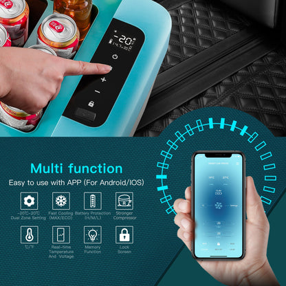 BODEGAcooler 20qt/18L Portable Car Fridge/Freezer K18 Bule - K18-blue-1