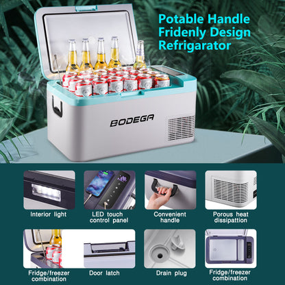 BODEGAcooler 20qt/18L Portable Car Fridge/Freezer K18 Bule - K18-blue-1