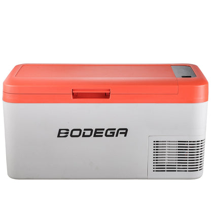 BODEGAcooler 27qt/25L K25 12V Portable Car Fridge Freezer - Orange - K25-OG