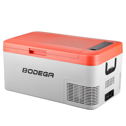 BODEGAcooler 27qt/25L K25 12V Portable Car Fridge Freezer - Orange - K25-OG