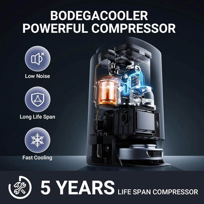 BODEGA cooler 2026 Mini Car Fridge 16QT with Shoulder Belt - YCD15