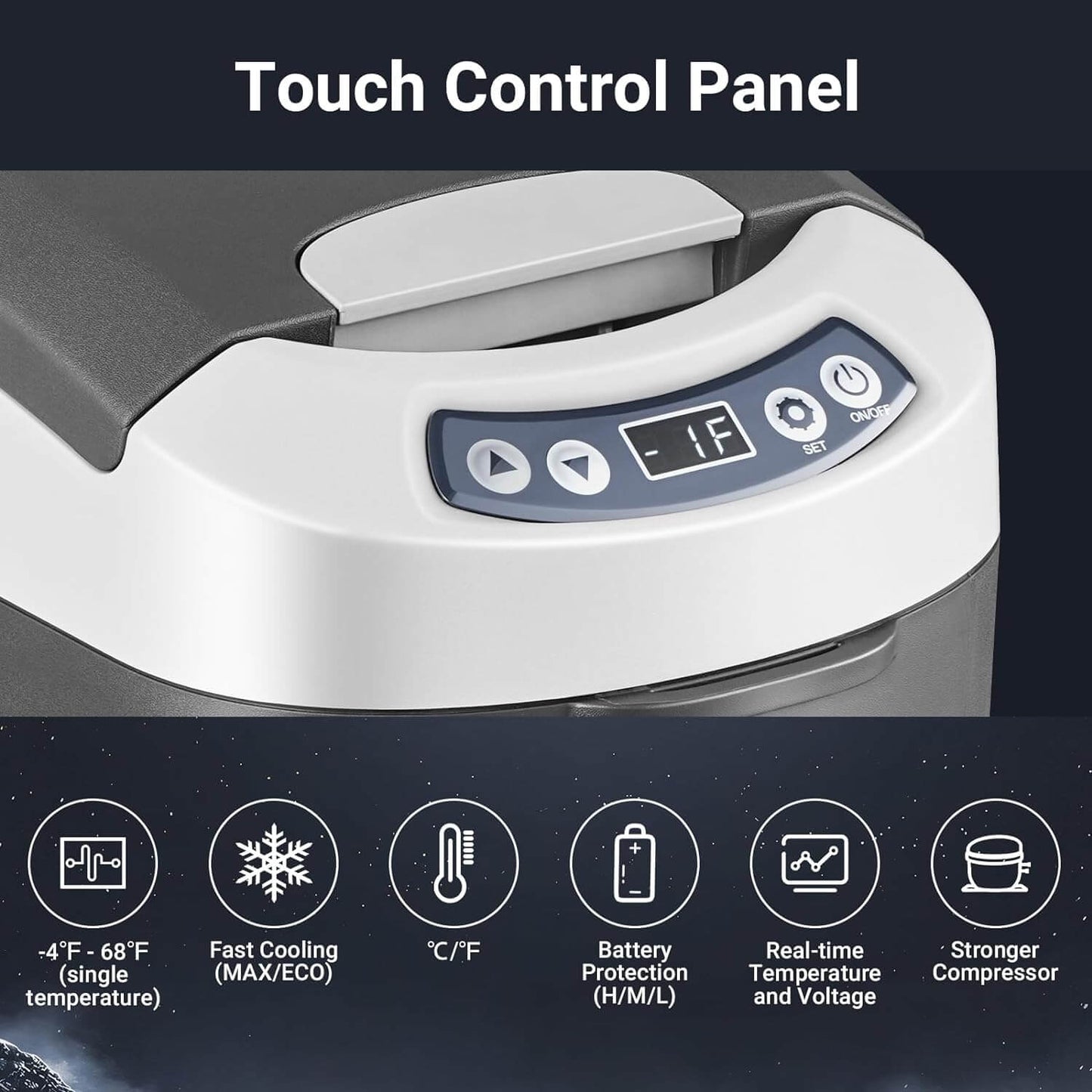 BODEGA cooler 2026 Mini Car Fridge 16QT with Shoulder Belt - YCD15