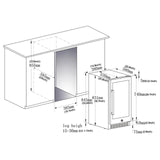 BODEGAcooler 15 Inch Beverage Cooler 100 Can Outdoor Fridge - YC-100A-US