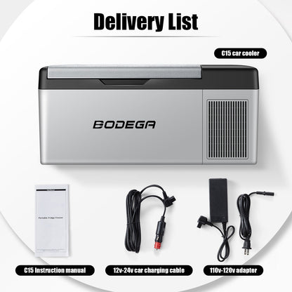 BODEGAcooler Mini Car Refrigerator 16qt/15L C15 - bodega C15