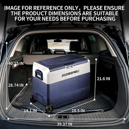 BODEGAcooler 12V Fridge 64qt/60L with Wheels Dual Zone - T60