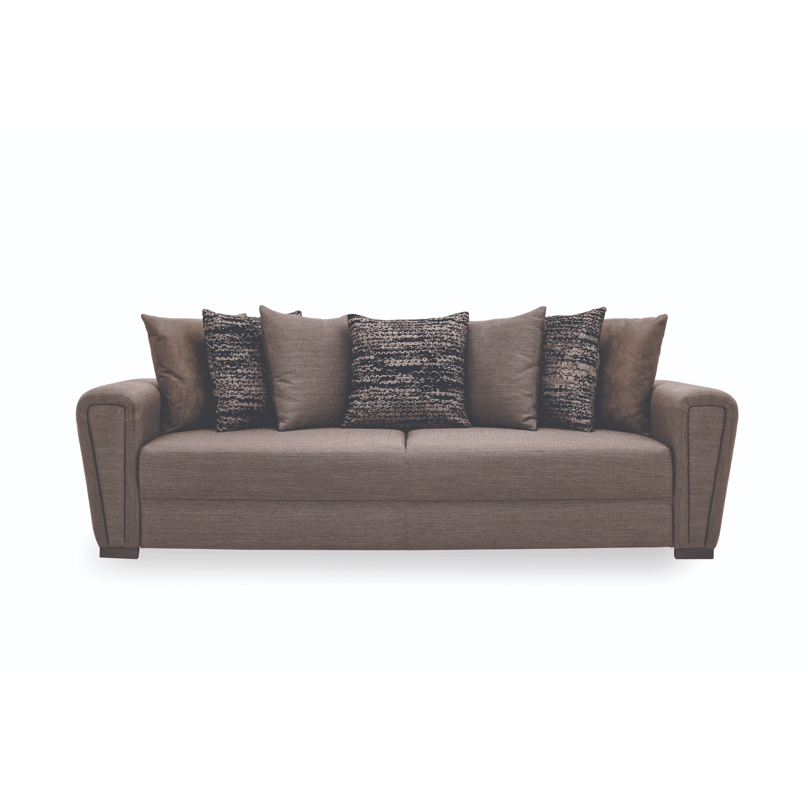 Enza Home US Brera 3 Seater Sofa Bed - 2014 - K3 - 11003 Brown Blue - AR:301 - 1431732