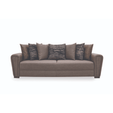 Enza Home US Brera 3 Seater Sofa Bed - 2014 - K3 - 11003 Brown Blue - AR:301 - 1431732