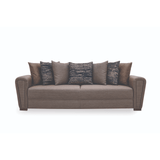 Enza Home US Brera 3 Seater Sofa Bed - 2014 - K3 - 11003 Brown Blue - AR:301 - 1431732