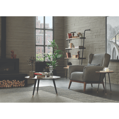 Enza Home US Brera Armchair - 2014 - K3 - 11003 Brown Blue - AR:102 - BR:102 - 1431657