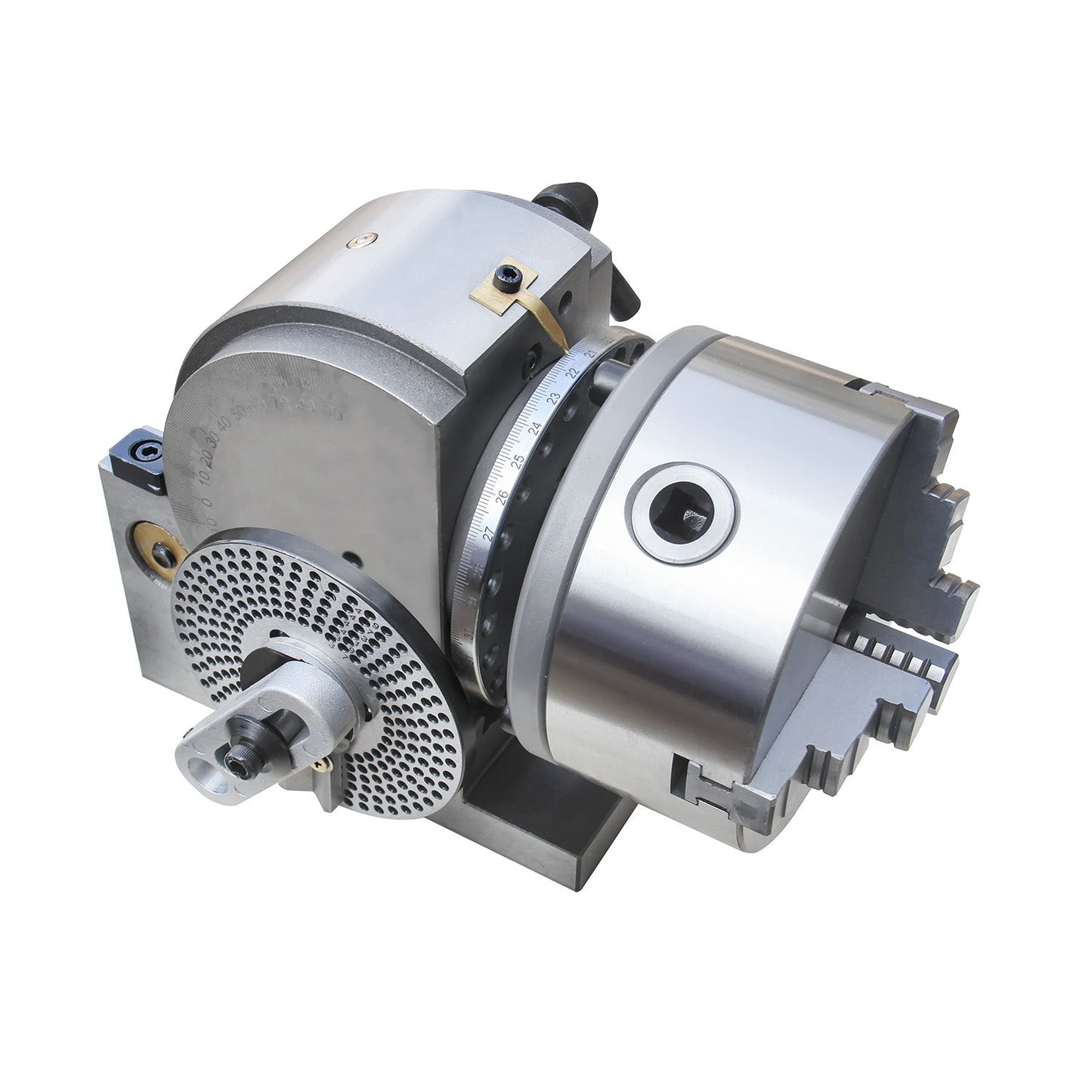KAKA INDUSTRIAL Semi-Universal Dividing Head Sets BS-0/BS-1 Dividing Head Set 5"/6",with 5"/6" Chuck, Tailstock, Dividing Plates, 3-jaw Chuck Semi Universal Milling Set - 162320