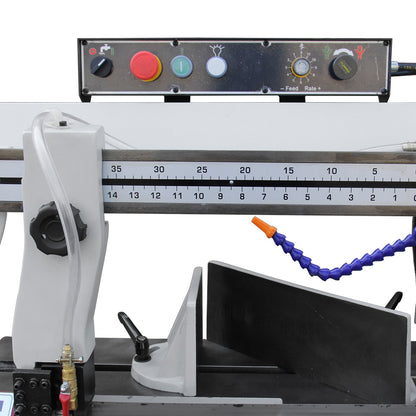 KAKA Industrial BS-1018B, 10" horizontal bandsaw 220V-60HZ-1PH Metal Cutting Band Saw, Solid Design Metal Bandsaw, Horizontal Bandsaw, High Precision Metal Band Saw, Space Saver Band Saw - 188015V220