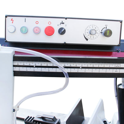 Kaka Industrial BS-1018R 10 inch horizontal bandsaw, Metal Cutting Band Saw, the bow can be swiveled between 45° and 90°Solid Design, Solid Design, Horizontal High Precision Vice Metal Band Saw220V-60Hz-1PH - 188116