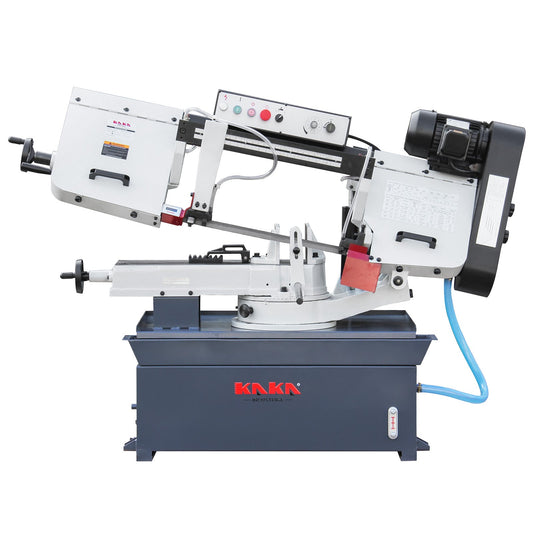 Kaka Industrial BS-1018R 10 inch horizontal bandsaw, Metal Cutting Band Saw, the bow can be swiveled between 45° and 90°Solid Design, Solid Design, Horizontal High Precision Vice Metal Band Saw220V-60Hz-1PH - 188116