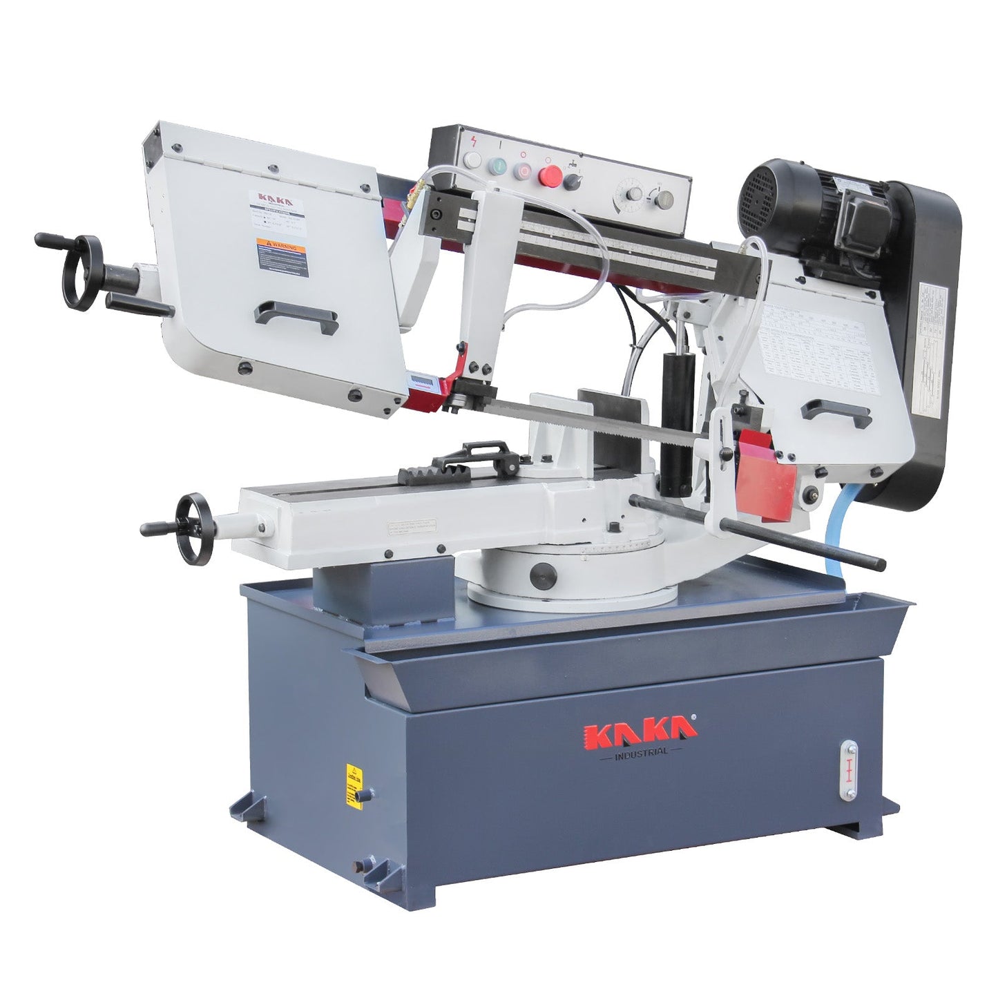 Kaka Industrial BS-1018R 10 inch horizontal bandsaw, Metal Cutting Band Saw, the bow can be swiveled between 45° and 90°Solid Design, Solid Design, Horizontal High Precision Vice Metal Band Saw220V-60Hz-1PH - 188116
