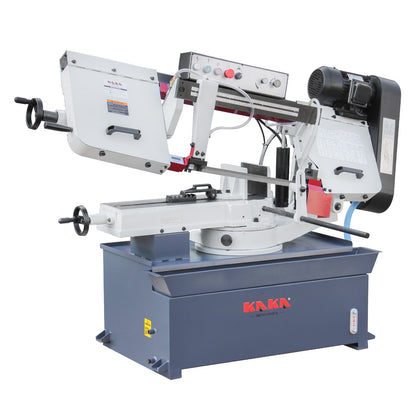 Kaka Industrial BS-1018R 10 inch horizontal bandsaw, Metal Cutting Band Saw, the bow can be swiveled between 45° and 90°Solid Design, Solid Design, Horizontal High Precision Vice Metal Band Saw220V-60Hz-1PH - 188116