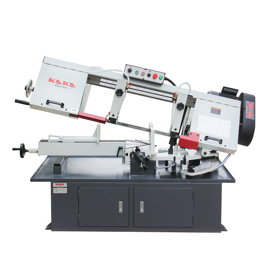 KAKA Industrial BS-1018T Dual Miter Metal Cutting Band Saw 10.2”x16.9” Capacity 2 HP power Horizontal Bandsaw with 220V Single phase - 188061V220
