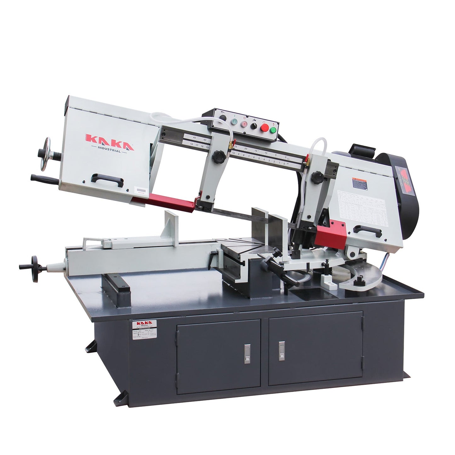 KAKA Industrial BS-1018T Dual Miter Metal Cutting Band Saw 10.2”x16.9” Capacity 2 HP power Horizontal Bandsaw with 220V Single phase - 188061V220