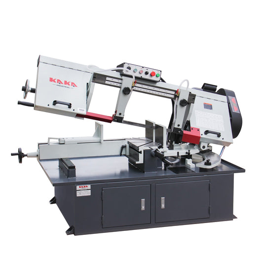 KAKA Industrial BS-1018T Dual Miter Metal Cutting Band Saw 10.2”x16.9” Capacity 2 HP power Horizontal Bandsaw with 220V Single phase - 188061V220