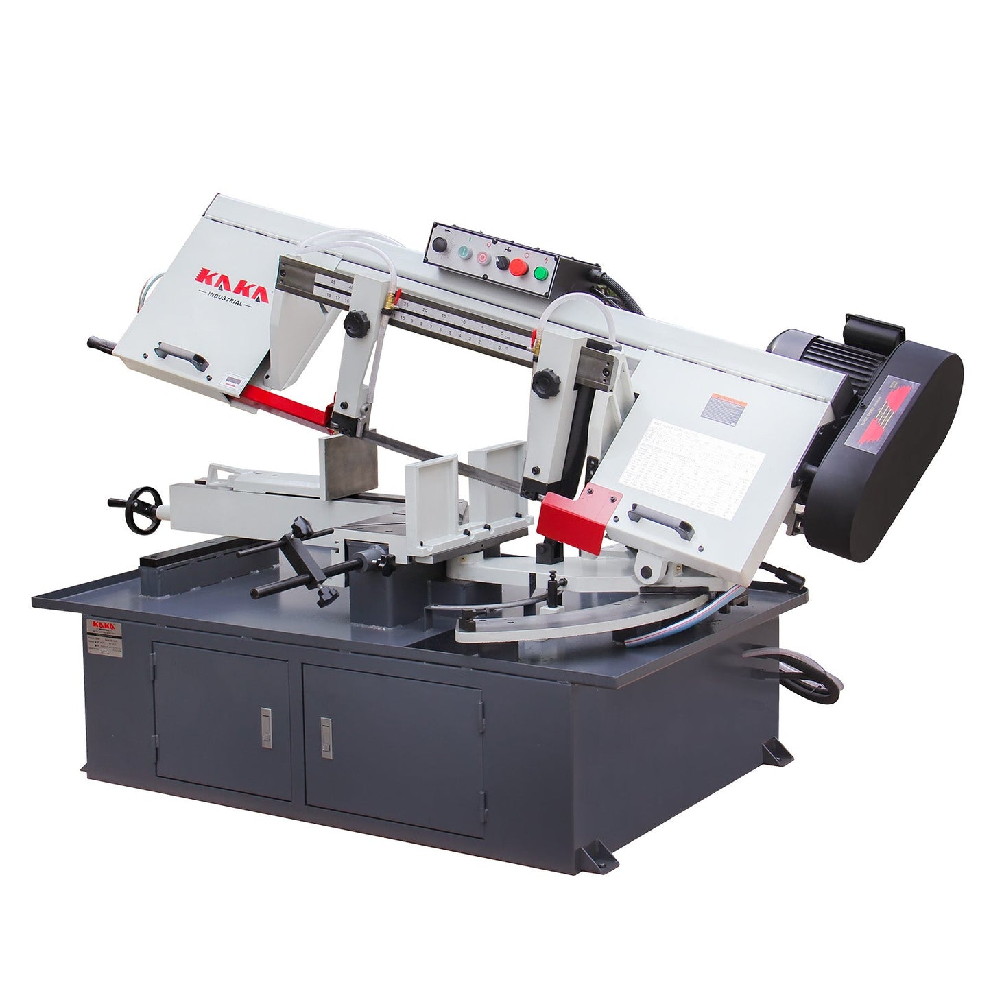 KAKA Industrial BS-1018T Dual Miter Metal Cutting Band Saw 10.2”x16.9” Capacity 2 HP power Horizontal Bandsaw with 220V Single phase - 188061V220