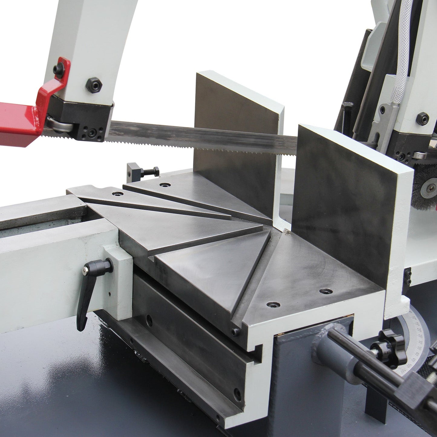 KAKA Industrial BS-1018T Dual Miter Metal Cutting Band Saw 10.2”x16.9” Capacity 2 HP power Horizontal Bandsaw with 220V Single phase - 188061V220