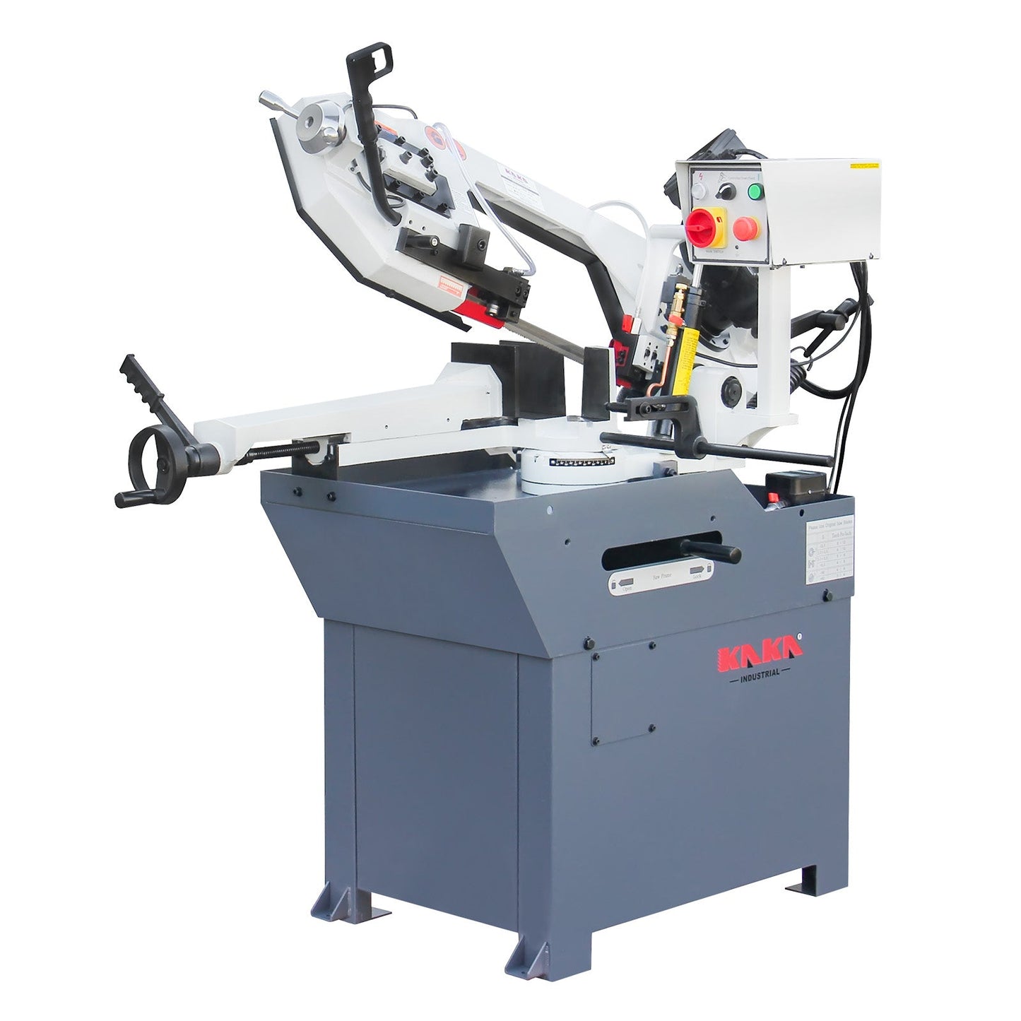 KAKA Industrial BS-108G Horizontal Metal Cutting Bandsaw, 10" x 7.9" Round & Rectangular Cutting, 60° Miter Angle, 1.5HP 115V Motor for Steel, Aluminum, Metal Fabrication - 188017V115