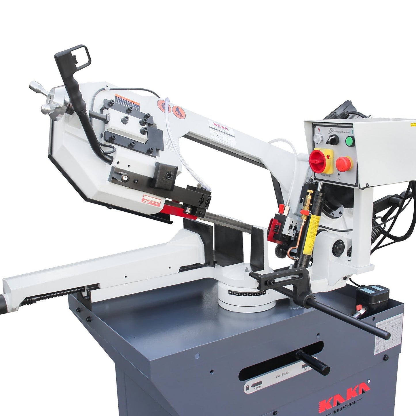 KAKA Industrial BS-108G Horizontal Metal Cutting Bandsaw, 10" x 7.9" Round & Rectangular Cutting, 60° Miter Angle, 1.5HP 115V Motor for Steel, Aluminum, Metal Fabrication - 188017V115