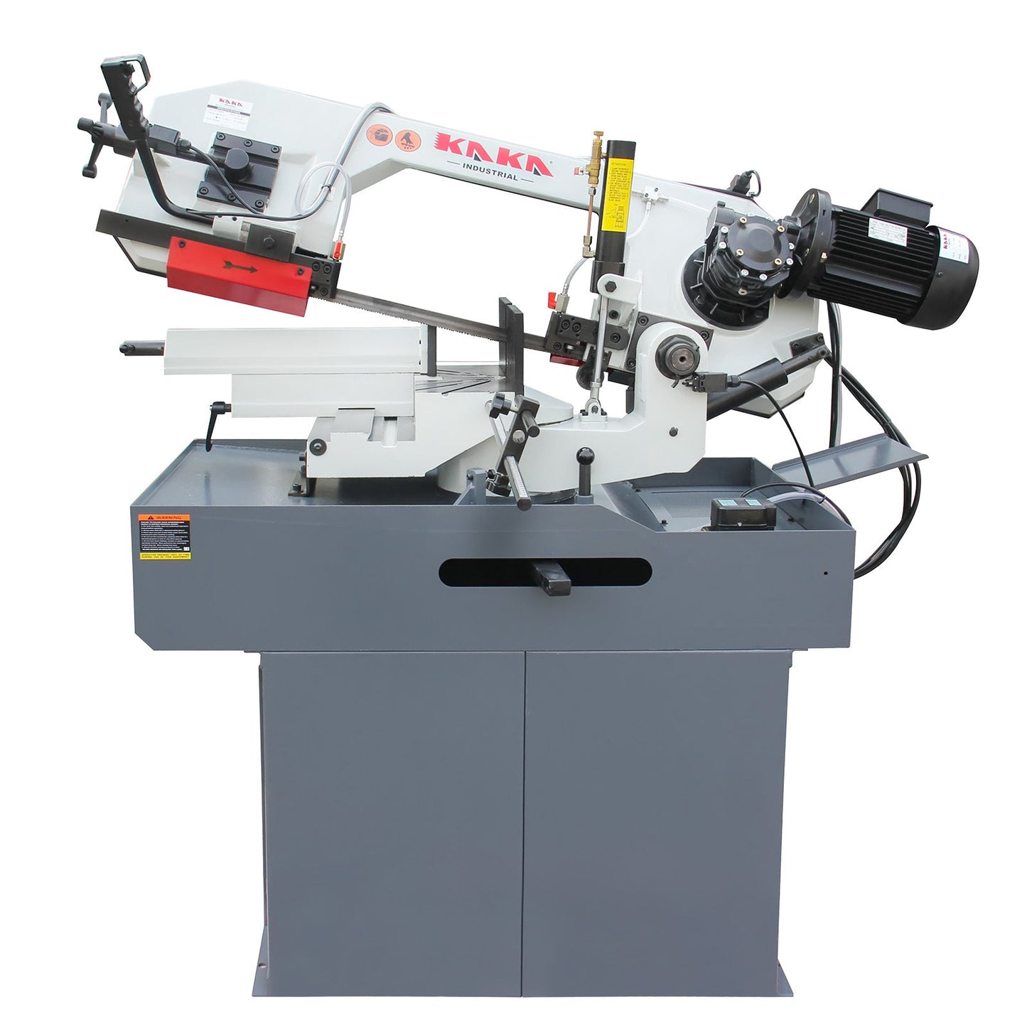 KAKA INDUSTRIAL Dual Miter Metal Bandsaw - 12 inch x 6inch, 60° Right/45° Left Swivel, Dual-Speed Motor, Hydraulic Feed, 230V 3-Phase | Ideal for Structural Steel, Pipes, Fabrication BS-126G - 188122V230B