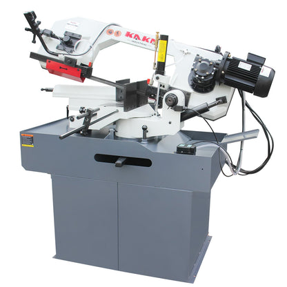 KAKA INDUSTRIAL Dual Miter Metal Bandsaw - 12 inch x 6inch, 60° Right/45° Left Swivel, Dual-Speed Motor, Hydraulic Feed, 230V 3-Phase | Ideal for Structural Steel, Pipes, Fabrication BS-126G - 188122V230B