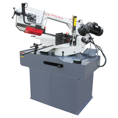 KAKA INDUSTRIAL Dual Miter Metal Bandsaw - 12 inch x 6inch, 60° Right/45° Left Swivel, Dual-Speed Motor, Hydraulic Feed, 230V 3-Phase | Ideal for Structural Steel, Pipes, Fabrication BS-126G - 188122V230B