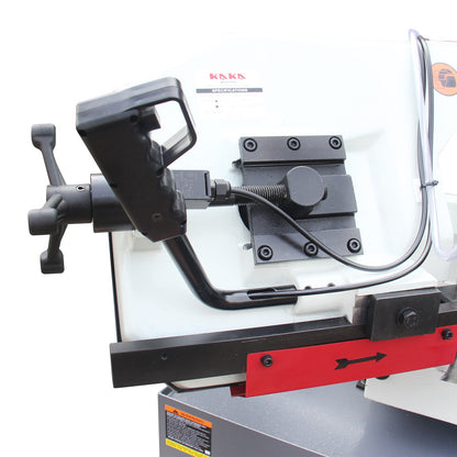 KAKA INDUSTRIAL Dual Miter Metal Bandsaw - 12 inch x 6inch, 60° Right/45° Left Swivel, Dual-Speed Motor, Hydraulic Feed, 230V 3-Phase | Ideal for Structural Steel, Pipes, Fabrication BS-126G - 188122V230B