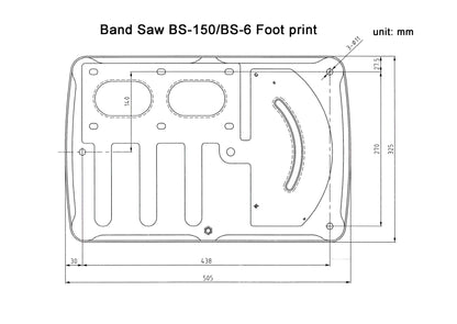 Kaka Industrial BS-150 Mini Metal Cutting Band Saw, Variable Speed Bandsaw, Solid Design Metal Bandsaw, Space Saver Metal Cutting Band Saw - 188101V110