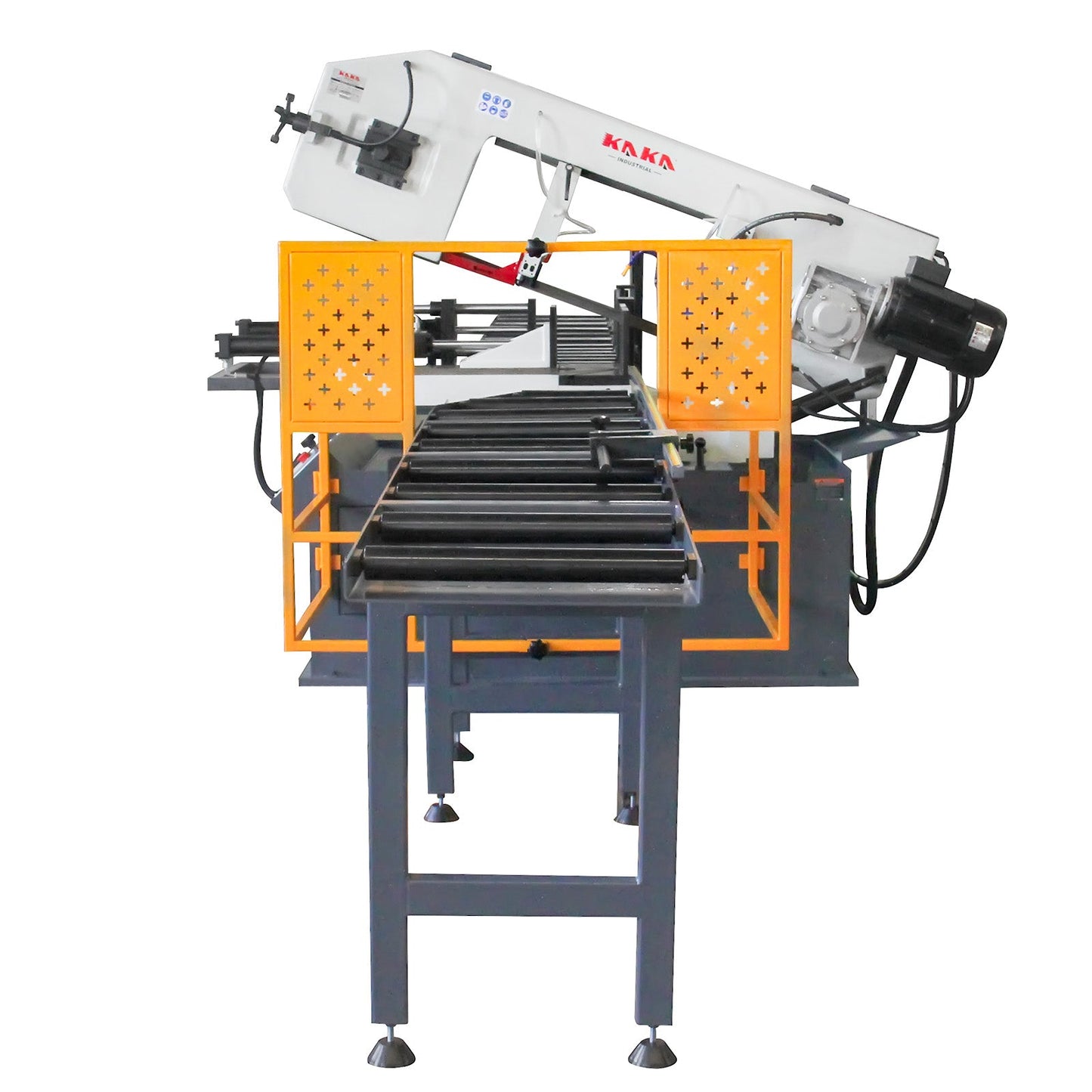 KAKA INDUSTRIAL BS-1810G 18"x9.8" PLC control Horizontal Band Saw, Hydraulic Shutle Vices and Swivel on both sides 220V 3phase - 188127V220