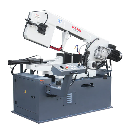 KAKA INDUSTRIAL 18"x9.8" Horizontal Band Saw, Swivel on both sides, Movable control panel, finger touch keys, Max. cutting 13" dia. at 90°, BS-1810GC Metal Cutting Band Saw, 220V-60HZ-3PH - 188125V220