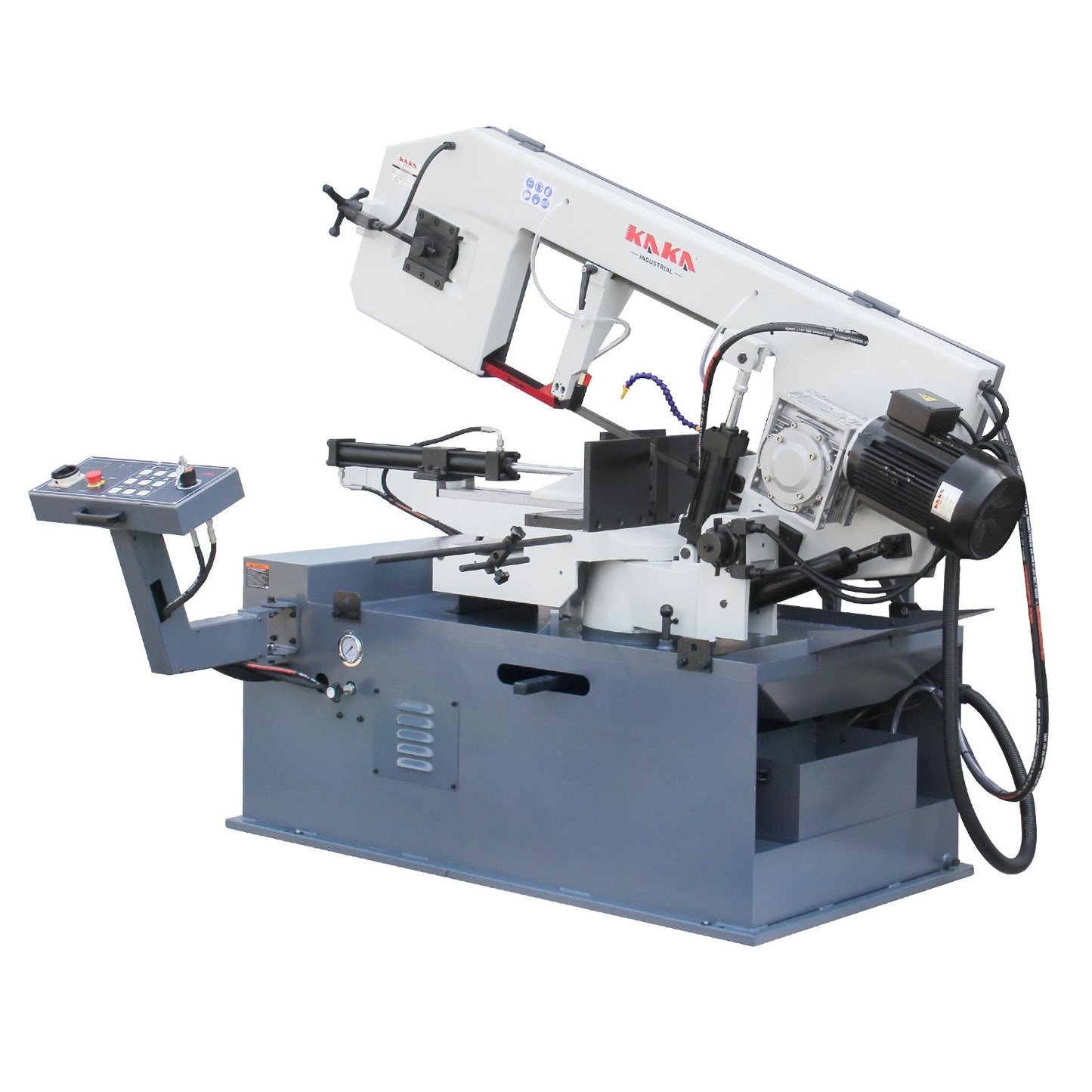 KAKA INDUSTRIAL 18"x9.8" Horizontal Band Saw, Swivel on both sides, Movable control panel, finger touch keys, Max. cutting 13" dia. at 90°, BS-1810GC Metal Cutting Band Saw, 220V-60HZ-3PH - 188125V220