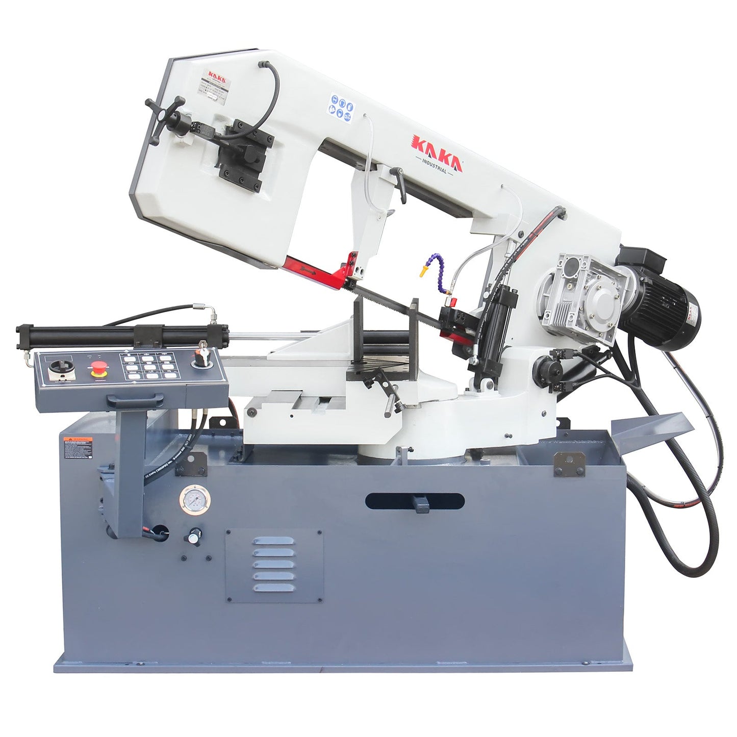 KAKA INDUSTRIAL 18"x9.8" Horizontal Band Saw, Swivel on both sides, Movable control panel, finger touch keys, Max. cutting 13" dia. at 90°, BS-1810GC Metal Cutting Band Saw, 220V-60HZ-3PH - 188125V220