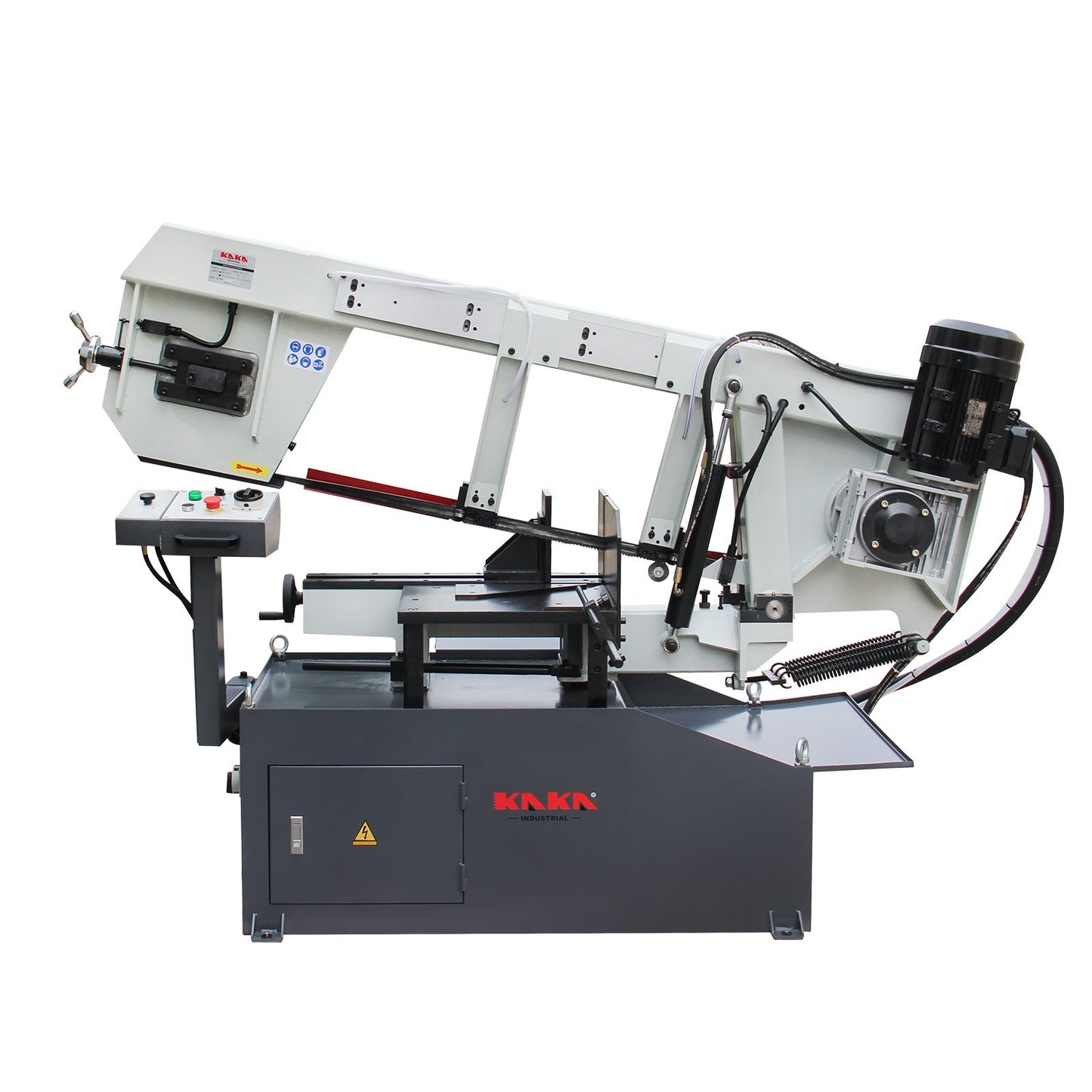 Kaka Industrial BS-2114T,Horizontal bandsaw 21.6"x14“ Capacity Metal Cutting Band Saw, Swivel Head Miter Metal Cutting Band Saw, Round Bar Cutting, Runs on 220V-60HZ-3PH - 188065V220