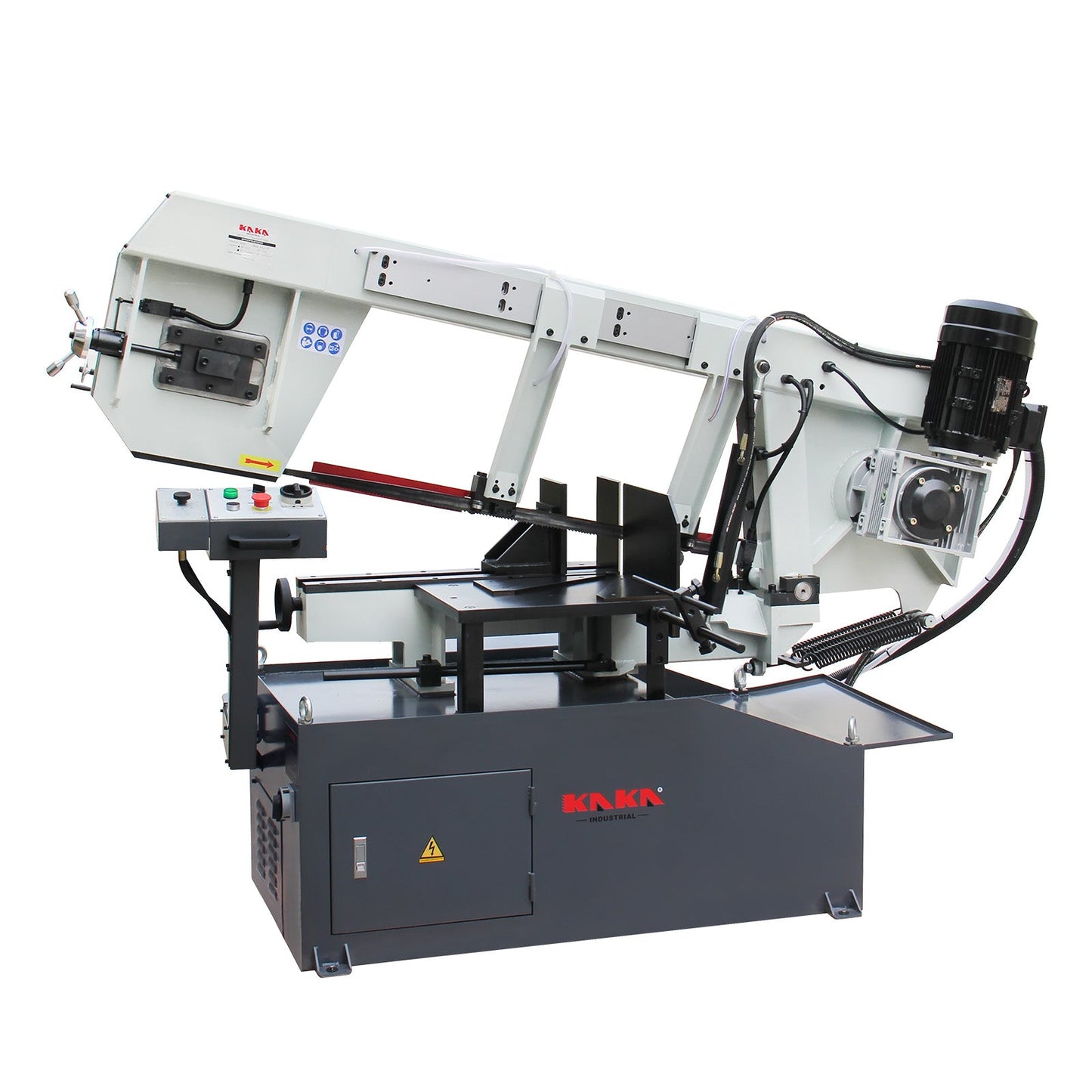 Kaka Industrial BS-2114T,Horizontal bandsaw 21.6"x14“ Capacity Metal Cutting Band Saw, Swivel Head Miter Metal Cutting Band Saw, Round Bar Cutting, Runs on 220V-60HZ-3PH - 188065V220