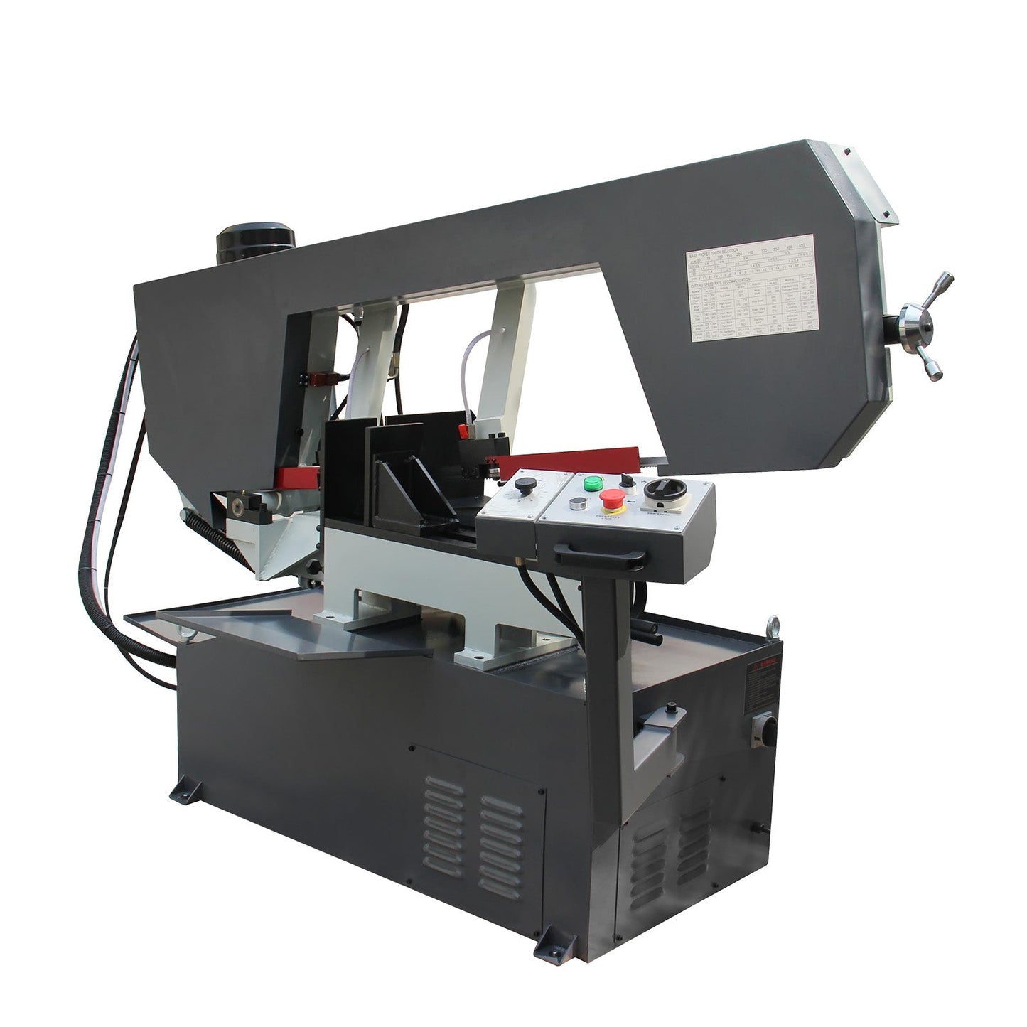 Kaka Industrial BS-2114T,Horizontal bandsaw 21.6"x14“ Capacity Metal Cutting Band Saw, Swivel Head Miter Metal Cutting Band Saw, Round Bar Cutting, Runs on 220V-60HZ-3PH - 188065V220