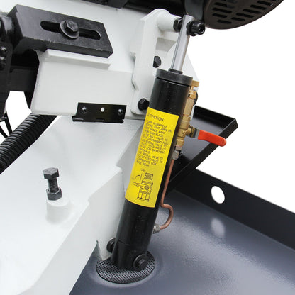 KAKA INDUSTRIAL Metal Horizontal Band Saw, 7x 8-1/4 inch Rectangular at 90 degrees, 1.5HP 115V/230V, Adjustable 45°-90° Bow, Metal Band Saw BS-712R - 188008V115V230
