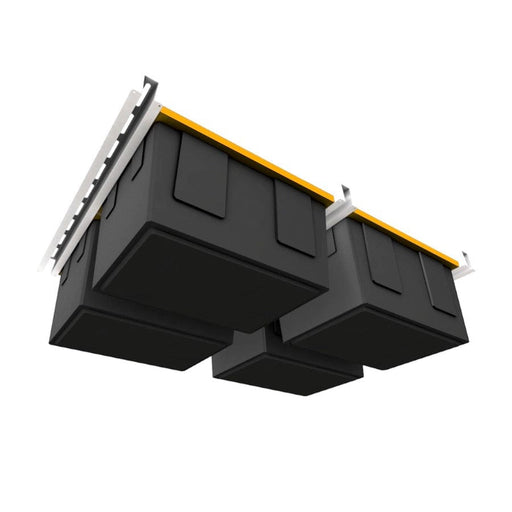 EZ Storage Bin Slide Overhead Storage System - Backyard Provider